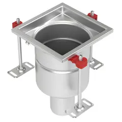CleanPoint 1.4404, en une pi&egrave;ce sans siphon, corps d'avaloir vertical DN 70 - DN 100, avec cadre