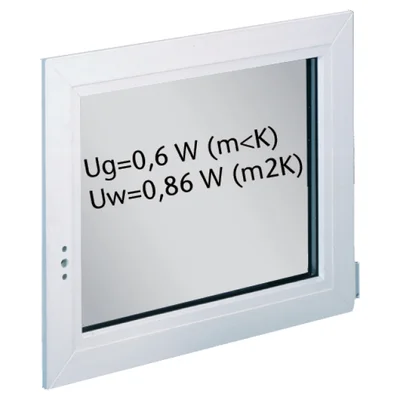 Anta girevole/ribaltabile VI vetratura isolante, triplo vetro, U-valore 0.6, arresto destro