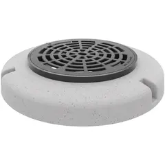 Grille de route classe D 400 avec socle en b&eacute;ton et cadre r&eacute;glable NIVOPLAN, NW 600