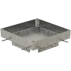 PAVING profondeur du couvercle 120 mm cadre et couvercle en acier inox DN 300 x 300 mm