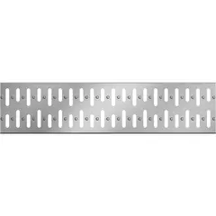 Grille &agrave; fentes en acier inox