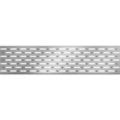 Grille &agrave; fente longitudinale en acier inox