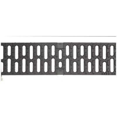 Grille en fonte KTL, largeur 123 mm