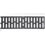 Grille en fonte KTL, largeur 123 mm