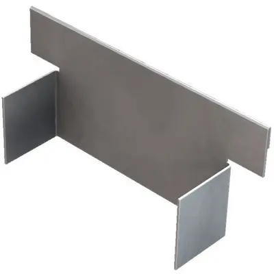 Stirnwand gesteckt zu Flachdachrinne A 060 / A 080 