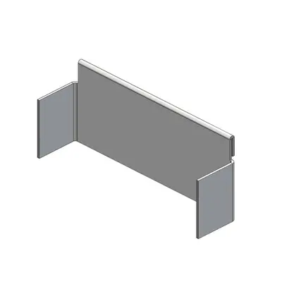 Plaque frontale &agrave; embo&icirc;ter pour caniveau toits plats H 035 + H 050
