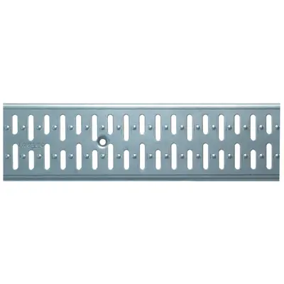Grille &agrave; fente renforc&eacute;e pour toits plats H 035/H 050 en acier inox
