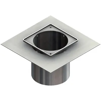 Supporto con flancia d'attacco 148 x 148 mm per CleanPoint