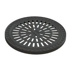 Griglia stradale classe A 15 appoggiato sull&rsquo;anello in cemento con telaio di compensazione, DN 600- DN 800 