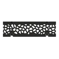 Grille en fonte Voronoi rev&ecirc;tement KTL, pour Swissdrain NW 100