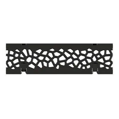Grille en fonte Voronoi rev&ecirc;tement KTL, pour Swissdrain NW 100