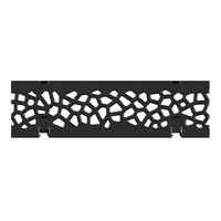 Grille en fonte Voronoi revêtement KTL, pour Swissdrain NW 100
