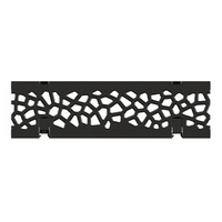 Griglia in ghisa Voronoi rivestimento KTL, per Swissdrain NW 100