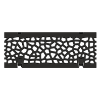 Grille en fonte Voronoi revêtement KTL, pour Swissdrain NW 150