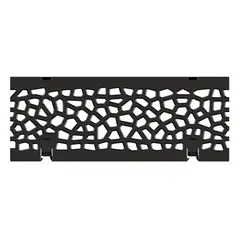 Grille en fonte Voronoi revêtement KTL, pour Swissdrain NW 150