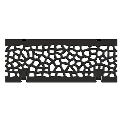Grille en fonte Voronoi rev&ecirc;tement KTL, pour Swissdrain NW 150