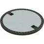 Chiusino per pozzetto classe 50kN  con coperchio BEGU nella sede dell'anello in cemento, DN 500