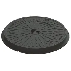 Chiusino per pozzetto classe C 250 Coperchio in ghisa appoggiato sull'anello in cemento, con flangia esterna DN 600 / DN 800