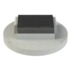 Strassenaufsatz Klasse D 400,Typ 7 "Spresa", mit Betonsockel, h&ouml;henverstellbar NIVOPLAN, NW 520 / NW 370