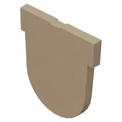 Testata Monoblock S, per inizio del canaletto, raccordo a superfici in calcestruzzo