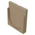 Plaque frontale Monoblock S, pour sortie du caniveau, raccordement de béton