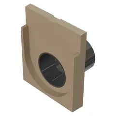 Stirnwand mit PE-Stutzen DN 150 f&uuml;r Monoblock S