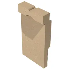 Stirnwand Monoblock S mit Gef&auml;lle, f&uuml;r Rinnenanfang, Beton-Anschluss