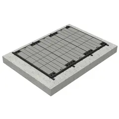 ACOmatic E 600 avec couvercle 1000 x 500, avec cadre en b&eacute;ton