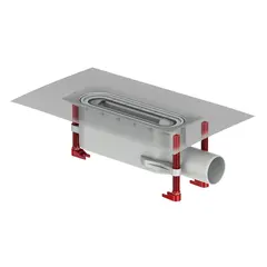 Corpo di scarico per canale doccia ACO ShowerDrain SE+, DN 50, Atezza 90 -180 mm