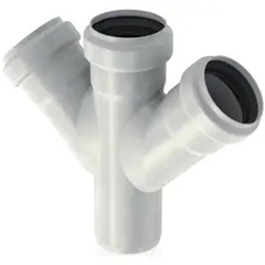 Pipe Formst&uuml;cke, Doppelabzweig 45&deg;