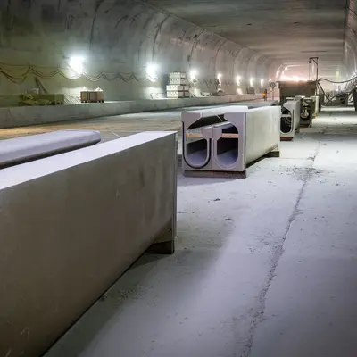 Schlitzrinne f&uuml;r Strassentunnel