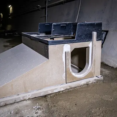 Siphonschacht f&uuml;r Strassentunnel