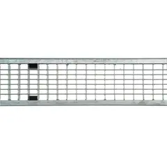 Griglia a maglia 23 x 23 , antiscivolo per canaletta con bordo