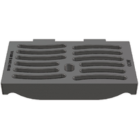 Grille de route carrée classe C 250 avec socle en béton type 4 et cadre réglable NIVOPLAN, , DN 520 / DN 370