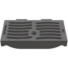 Grille de route carrée classe C 250 avec socle en béton type 5 et cadre réglable NIVOPLAN, , DN 520 / DN 370