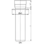 GM-X Supports de tuyaux de descente - Manchon enfichable 1 A, 250 mm