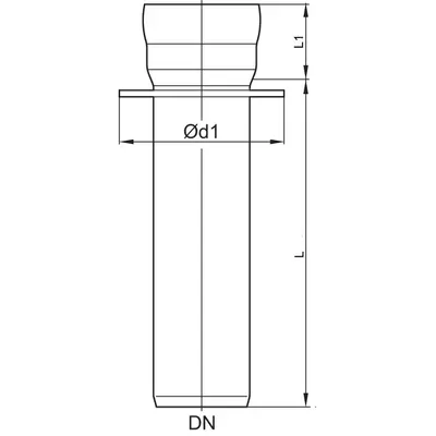 GM-X Supports de tuyaux de descente - Manchon enfichable 1 A, 250 mm