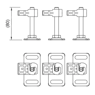 Pieds de mise &agrave; niveau EasyFix