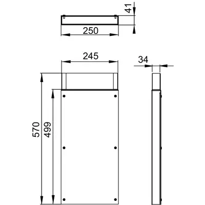Conduit plat DN 70 / DN 100