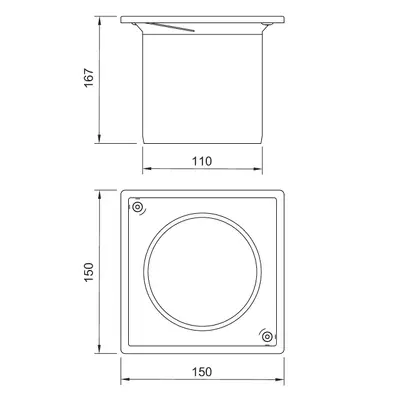R&eacute;hausse 150 x 150 pour ClassicPoint 
