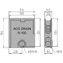 Einlaufkasten zu Schlitzrinne mit Schlammeimer