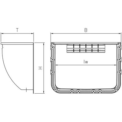 Lichtschachtk&ouml;rper 40 cm Tiefe