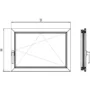 Vantail pivotant/basculant vitrage isolant, triple vitrage, U-valeur 0.6, penture droite